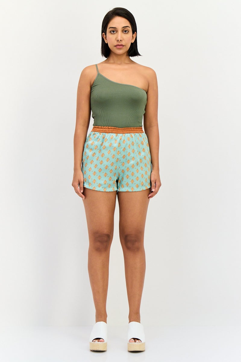 Lefties Women Graphic Print Basic Shorts, Multicolor - Image 4