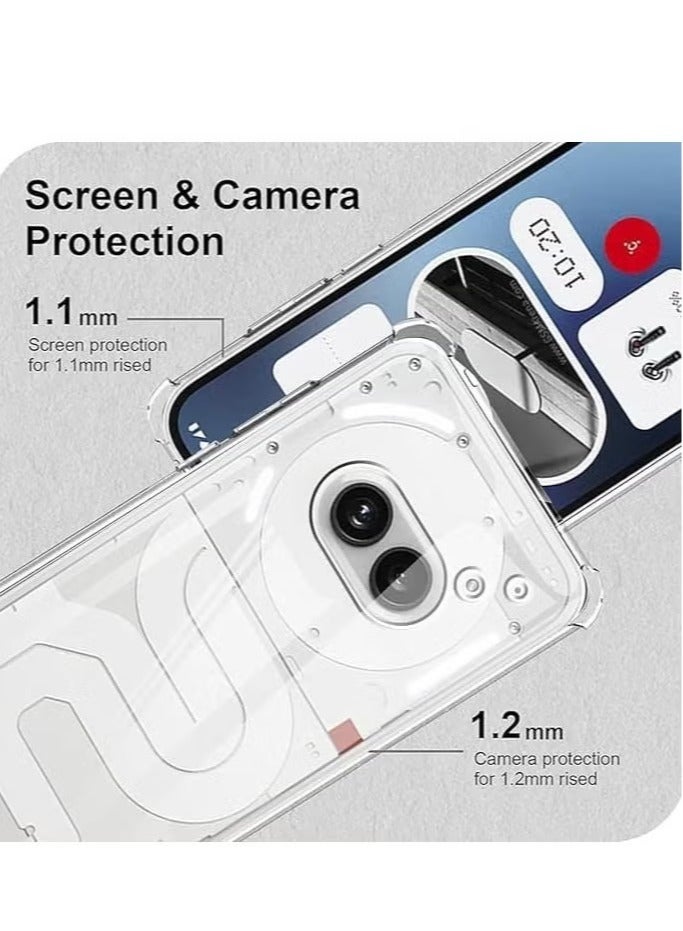 ELTRAZONE Nothing Phone 2a Clear Case | Shockproof TPU Cover with Reinforced Corner Bumpers | Slim, Flexible & Scratch-Resistant Protection for Nothing Phone 2a (6.7-Inch) - Image 4