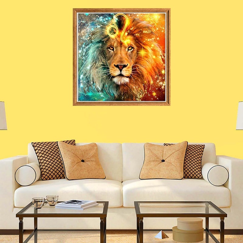Zyomatiq مجموعة رسم الماس 5D زيوما تيك DIY كاملة الحفر تطريز الراينستون صور فن للبالغين مناسبة لتزيين جدران المنزل جسر زهر الخوخ 5D أسد - Image 5