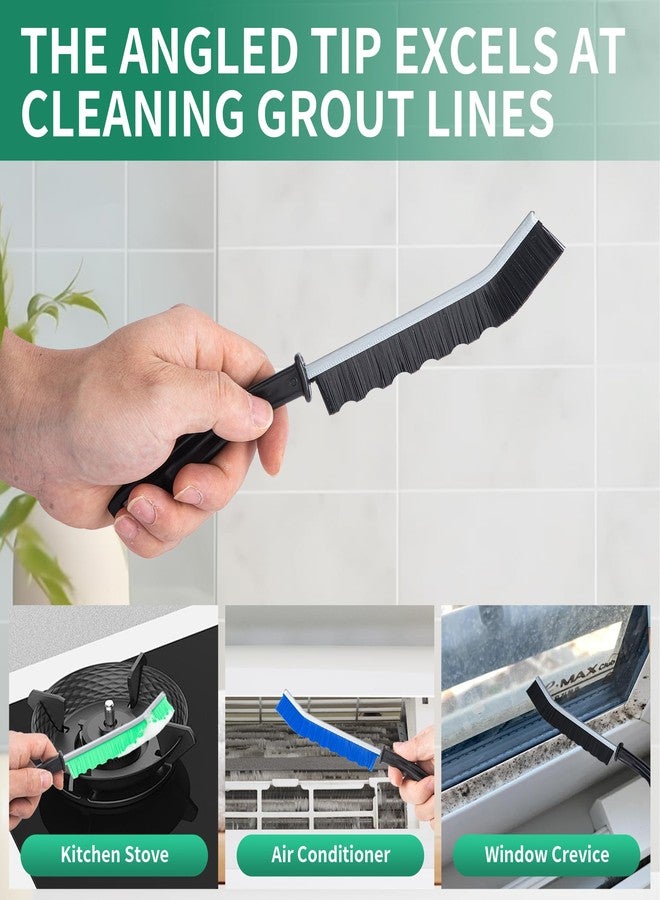 Prelady 6-Pack Hard Bristle Crevice Cleaning Brush, Best Tool for Cleaning Grout, Gaps, and Sink, Home Cleaning Essentials, Crevice Cleaning Tool for Kitchen and Household Use - Image 2