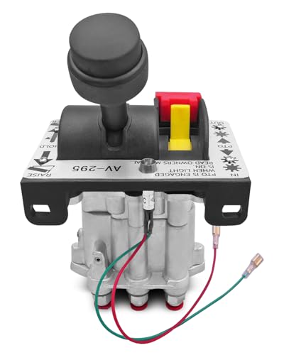 HUQUZN PTO Hoist Air Shift Control Valve Fit for Apsco K90 Series with PTO Switch Brighter Light Push to Connect Fittings Dump Truck Tipper Hydraulic System Replace AV295 329358X - Image 1