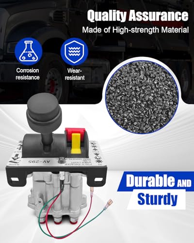 HUQUZN PTO Hoist Air Shift Control Valve Fit for Apsco K90 Series with PTO Switch Brighter Light Push to Connect Fittings Dump Truck Tipper Hydraulic System Replace AV295 329358X - Image 3