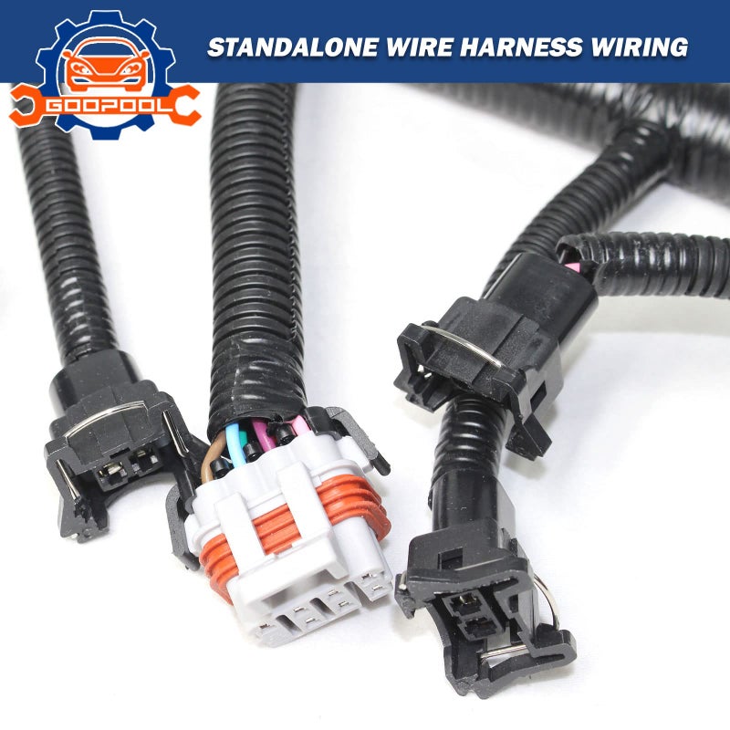 Goopool 5.3 Wiring Harness ls Engine Wiring Harness Compatible with 1999-2006 DBC LS1 4.8 5.3 6.0 Vortec Drive by Cable 4L60E, with Wiring Guide Manual - Image 4
