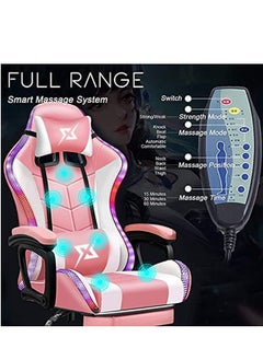 Cool Baby Gaming Chair LED Light Racing Chair,Ergonomic Office Massage Chair  - Image 3