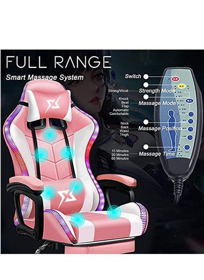 Cool Baby Gaming Chair LED Light Racing Chair,Ergonomic Office Massage Chair  - Image 3
