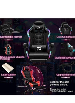 Cool Baby Gaming Chair LED Light Racing Chair,Ergonomic Office Massage Chair  - Image 5