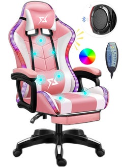 Cool Baby Gaming Chair LED Light Racing Chair,Ergonomic Office Massage Chair  - Image 1