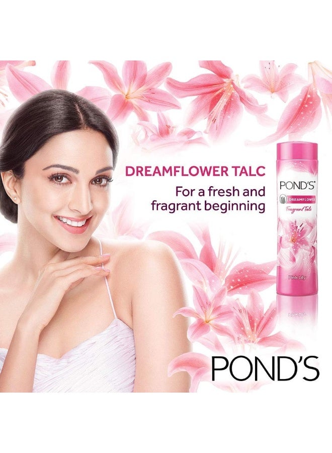 Pond's Pink Lily Fragrant Talc 300 g - Image 2