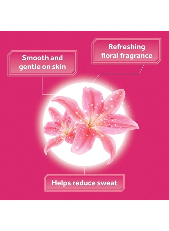 Pond's Pink Lily Fragrant Talc 300 g - Image 4