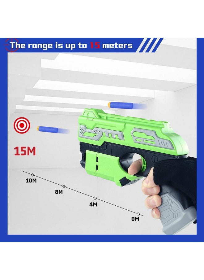 POKONBOY - 6 Pack Blaster Toys Guns For Boys Fit For Nerf Bullets Toy Guns With 160 Pcs Refill Foam Darts For Boys Girls Hand Gun Toys For 6+ Year Old Kids Party Favors Birthday - Image 1