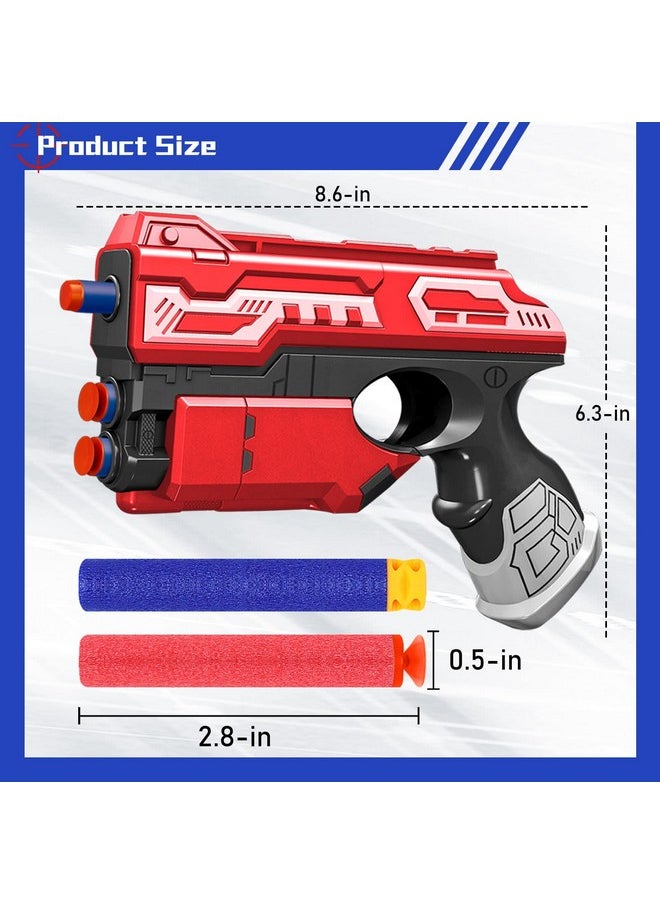 POKONBOY - 6 Pack Blaster Toys Guns For Boys Fit For Nerf Bullets Toy Guns With 160 Pcs Refill Foam Darts For Boys Girls Hand Gun Toys For 6+ Year Old Kids Party Favors Birthday - Image 1