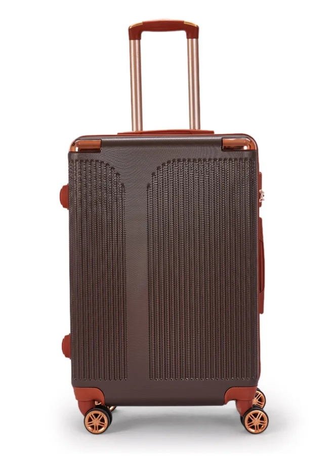 LIMRA Luggage set 5 pieces travel Bags with a distinctive design from Brown