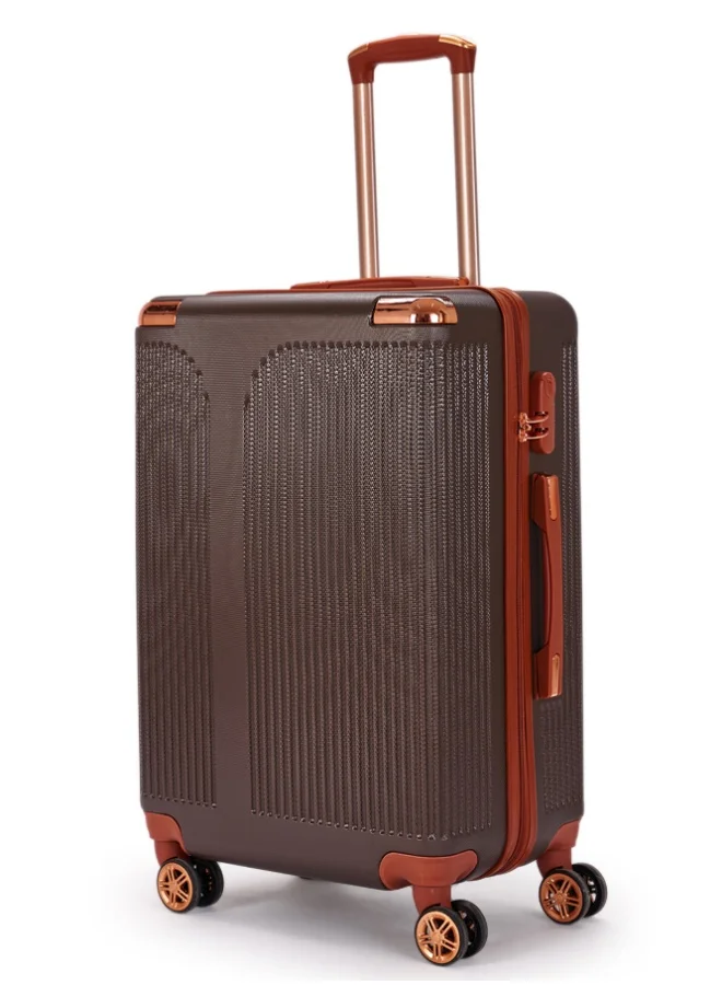 LIMRA Luggage set 5 pieces travel Bags with a distinctive design from Brown