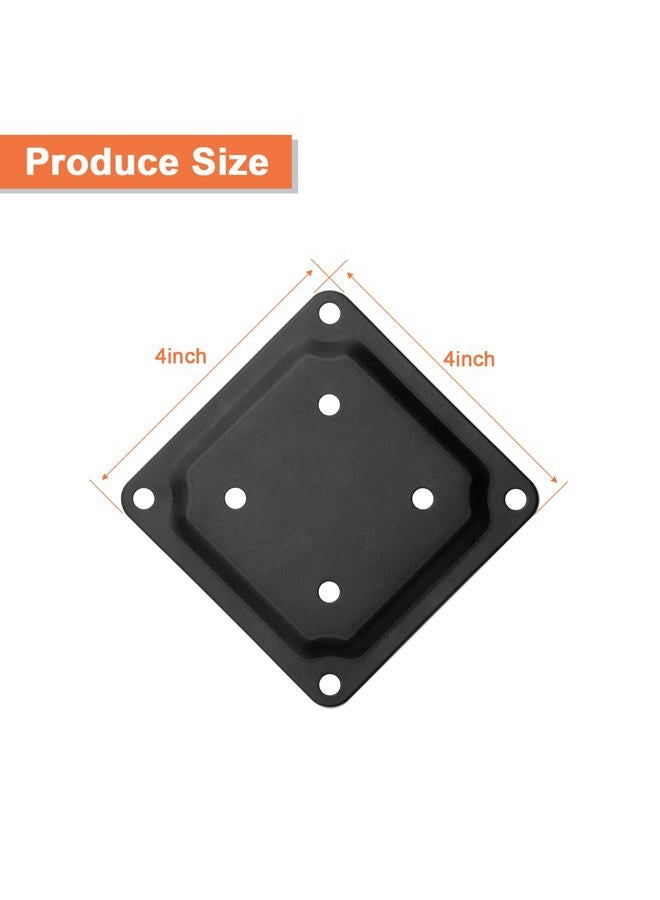 ForoGore 4" x 4" Wood Post Plate Connector, Powder-Coated Decking Post Base, Wood Fence Post Anchor Base, Deck Porch Railing Support Base(8 Pack) - Image 4