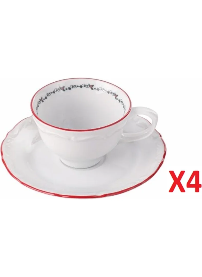 Porland Caribou Coffee Cup with Saucer 75CC 4-Piece 04AP022144