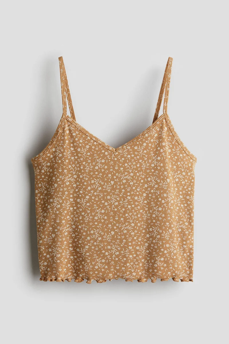 اتش اند ام بلوزة مخططة من الجيرسيه المرن