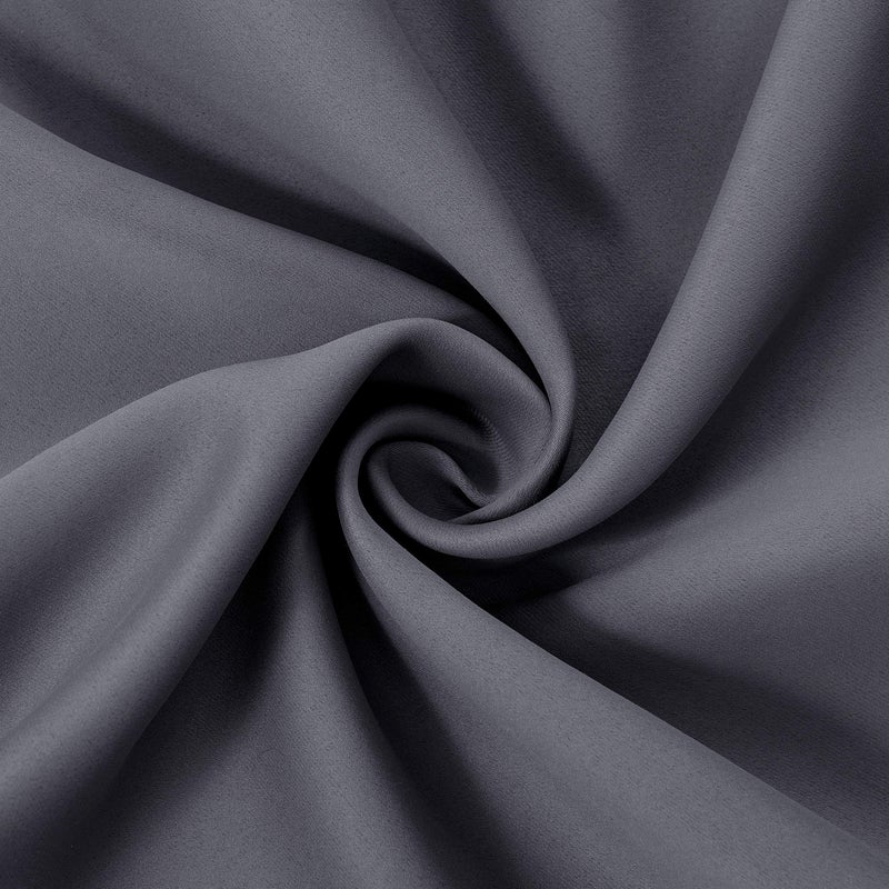 LEMOMO Grey Thermal Blackout Curtains/42 x 63 Inch/Set of 2 Panels Room Darkening Curtains for Bedroom - Image 5