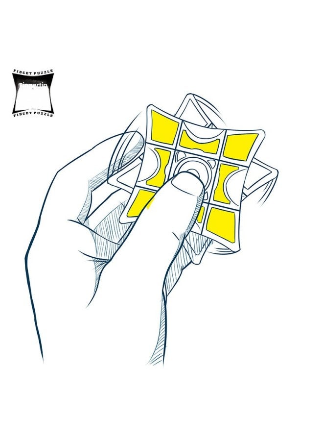 Qiyi Rubik's Cube Fingertip Top Rubik's Cube Rubik's Cube 133 Finger Cube Children's Fingertip Top Toy Rubik's Cube-Color:CORAL  - Image 5