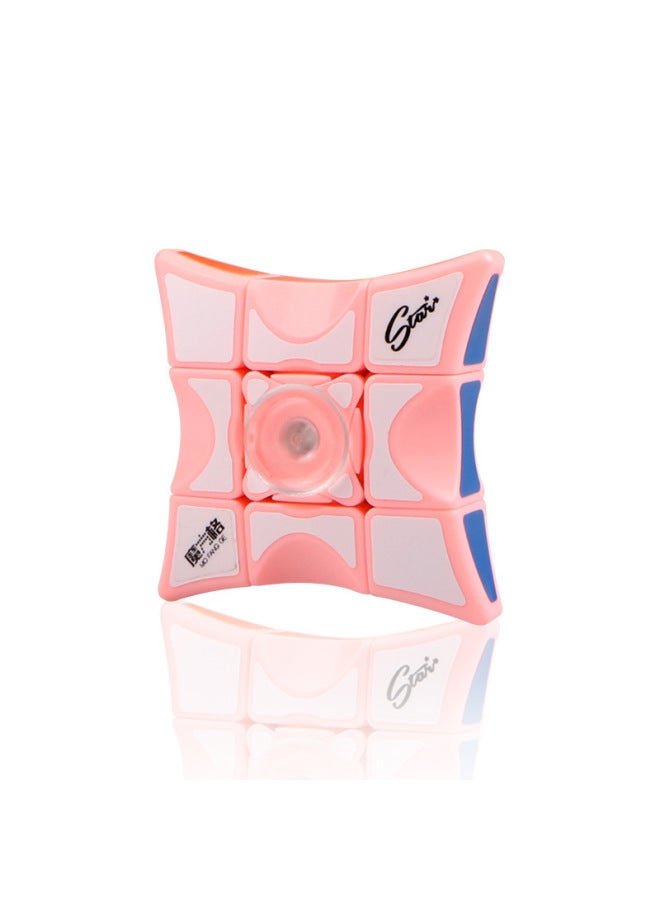 Qiyi Rubik's Cube Fingertip Top Rubik's Cube Rubik's Cube 133 Finger Cube Children's Fingertip Top Toy Rubik's Cube-Color:CORAL  - Image 1