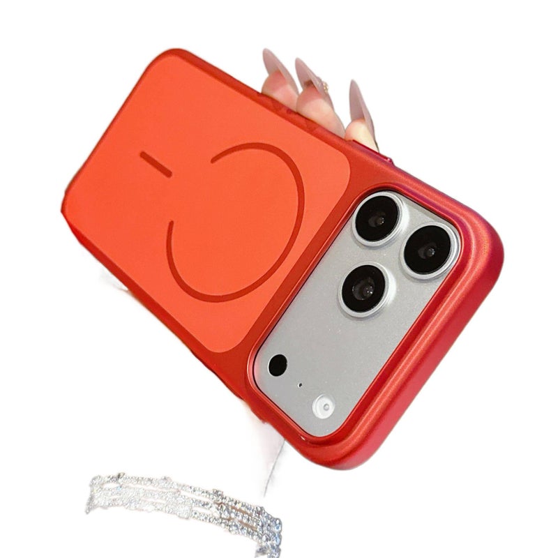 Silicone MagSafe Case for iPhone 13 with Strong Magnetic and Skin Feel plus Shockproof plus Scratch Resistant plus Drop Protection in Red - Veloris - Image 1