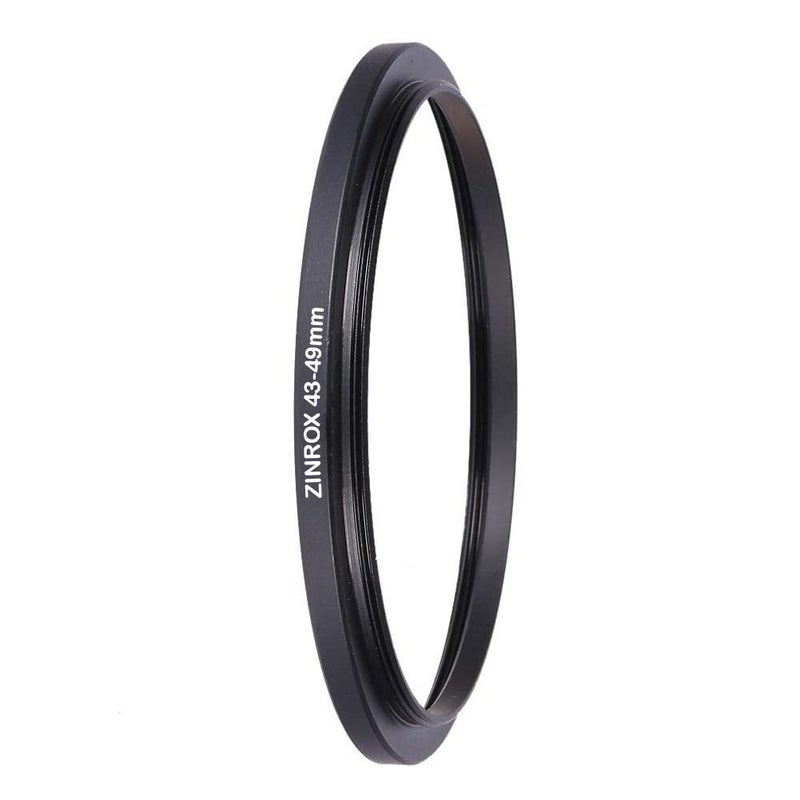 ZINROX ® 43-49mm Step Up Lens Filter Adapter Ring, Set of 1 Piece - Size : 43mm to 49mm Stepping Ring - Image 4