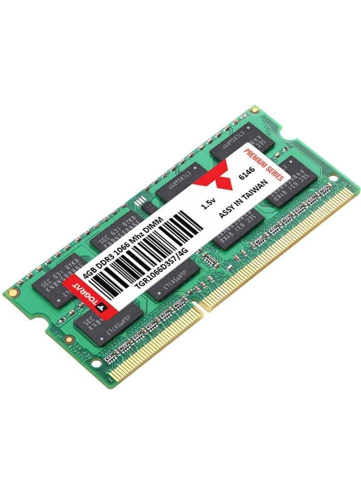 Tograt - 4gb Ddr3 1066 Mhz Notebook Ram Memory - TGR1066D3S7/4G - 1.5V - Image 1