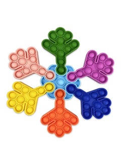 NQOOH Large Interactive Snowflake Pop It Toy 7 Detachable Pieces Sensory Bubble Puzzle for Skill Development in Kids  - Image 3