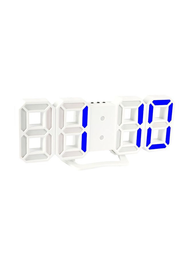 NIBEMINENT 3D LED Digital Clock With Night Mode Adjust Blue/White 219 x 78millimeter