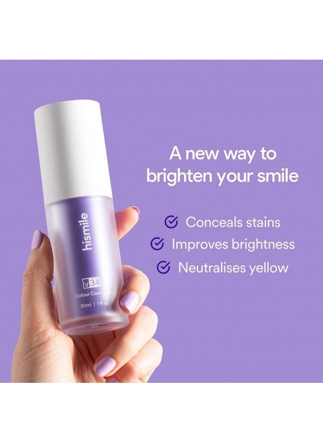 HiSmile Teeth Color Corrector, Purple Teeth Brightening Toothpaste, Remove Stains, Teeth Brightening Purple Toothpaste, Remove Coffee, Stains, Yellow Teeth (30ml）  - Image 5
