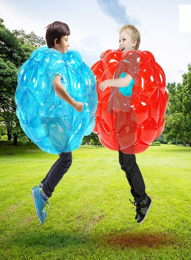 SUNSHINEMALL 2 Pack Inflatable Bumper Balls for Kids & Adults Giant Sumo Balls Bounce Body Bumpers Buddy Zorb Ball Outdoor Toys Gifts Yard Human Bubble Ball Hamster Ball - Image 1