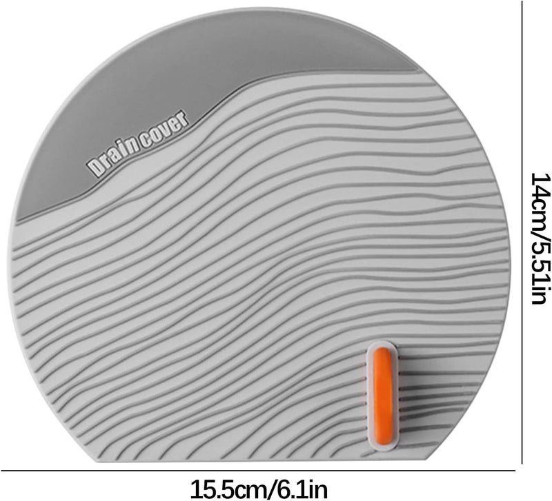 comfrt Silicone Sink Floor Cover, Tub Stopper Silicone Floor Drain Anti-Odor Mat, Silica Gel Drain Plugs, Deodorizing Cover, Kitchen Seal, Sewer Deodorization Suitable for Kitchen, Bathro - Image 3