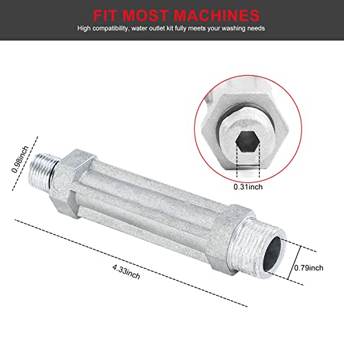 UTNVBTR Pressure Washer Parts,Outlet Tube Replacement 201497GS 190589GS 190634GS for Craftsman Power Washer Parts, Compatible With Briggs & Stratton & Troy-Bilt RMW2.2G24 Pressure Washer Pump - Image 2