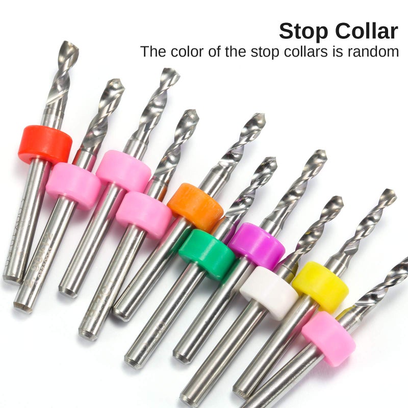 Genmitsu 30pcs PCB Drill Bits Set, 0.1mm-3.0mm, 1/8" Shank Spiral Flute CNC Router Bits for Print Circuit Board Jewelry CNC Engraving, PD30A - Image 4