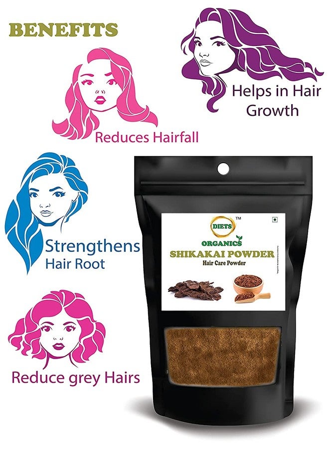 DIETS ORGANICS Shikakai Powder -250 G For Hair Growth & Hair Mask-250gms - Image 3