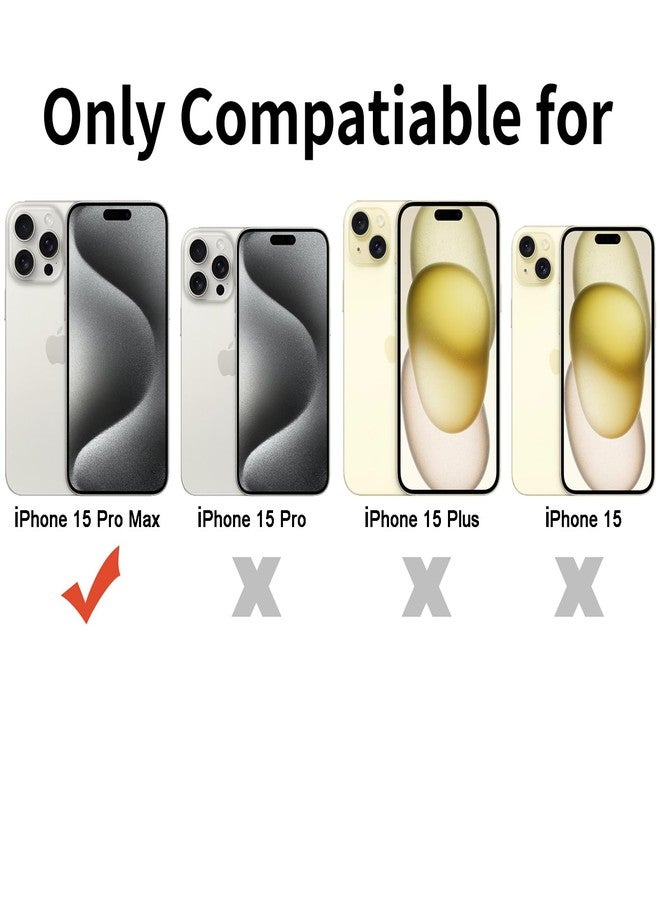 TENOC Phone Case Compatible with iPhone 15 Pro Max, Clear Case Shockproof Protective Bumper Slim Cover for 6.7 Inch - Image 2