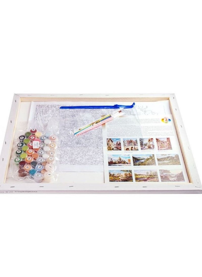 STRATEG LifeFull DIY Paint By Numbers For Adults Kids Wolves Acrylic Wall Art For Home Office Calming Relaxation Color By Number Activity Kit Paint by Numbers Canvas For Beginners  - Image 2