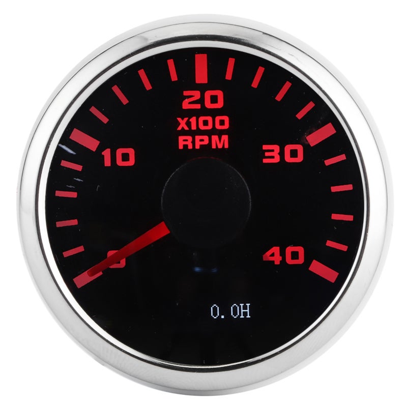 Digital Tachometer Gauge IP67 Waterproof High-Precision RPM Gauge - Stepping Motor Driven LCD Hour Meter for Automotive, Yacht, Construction Machinery Modifications - Image 2