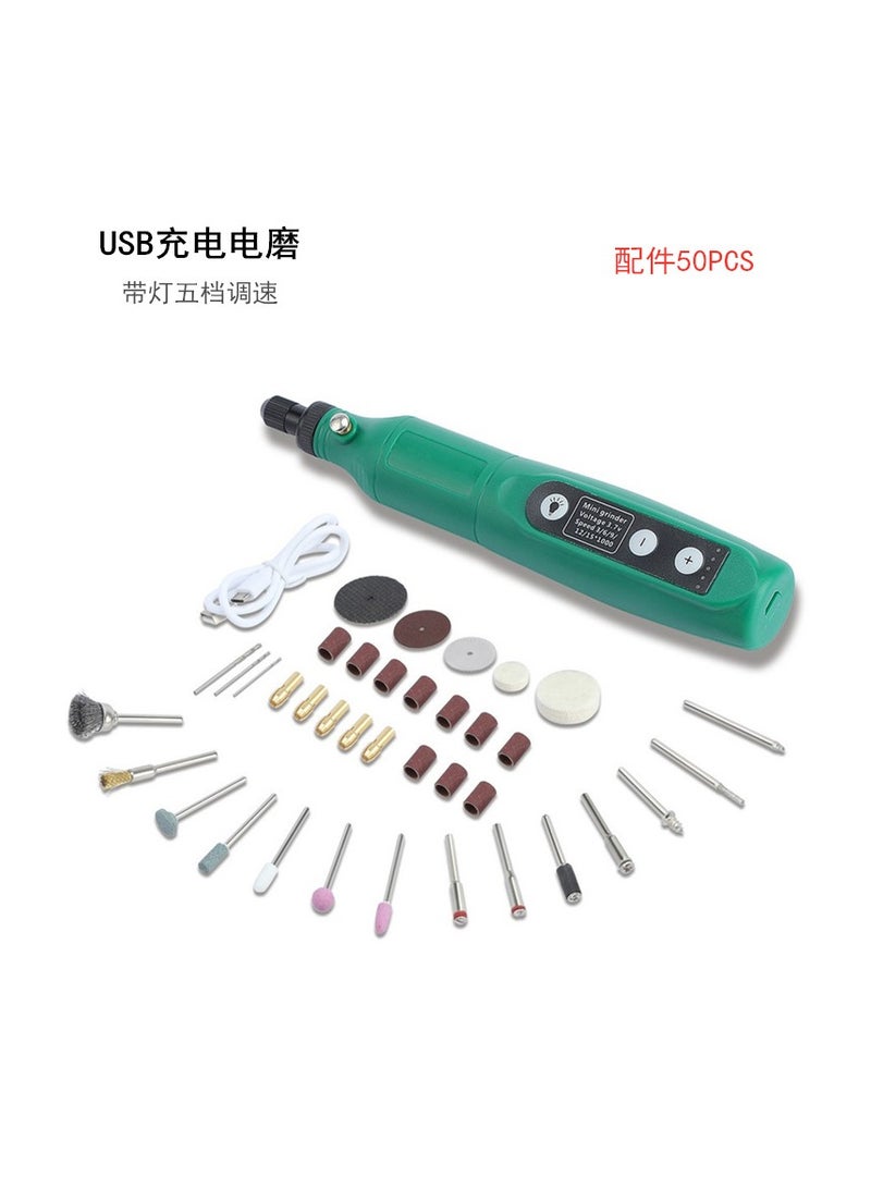 Mini Speed Regulating Electric Grinder Cordless Rechargeable Handheld Pen Type Electric Grinder Jade Carving Cutting Polishing
