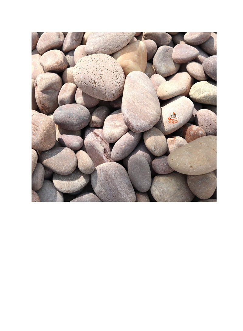 KNP Red River stone Natural Garden Material 3-5 CM 5KG - Image 1