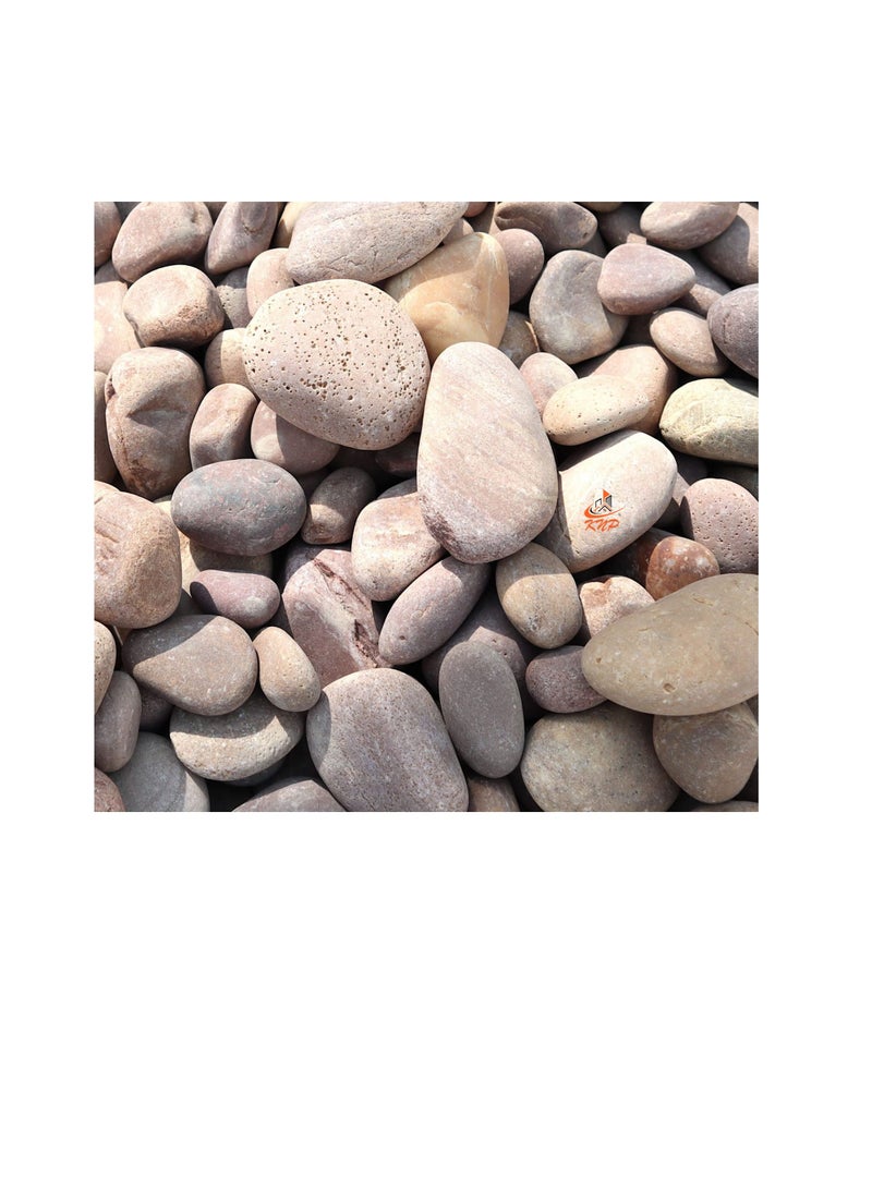 KNP Red River stone Natural Garden Material 3-5 CM 5KG - Image 2