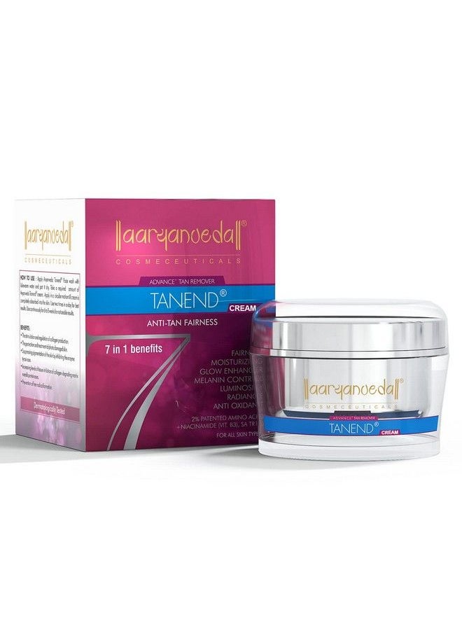 Aryanveda - Tanend Face Cream For Fairness Tan Removal & Anti Oxidant ; Man & Women ; 50 Gm (Pack Of 1) - Image 1