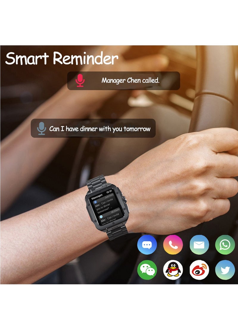 RollsTimi  Smart Watch for Men, Bluetooth Calling Fitness Tracker with Heart Rate Blood Oxygen Monitor IP68 Waterproof Classic Men Sports Watch for iOS Android - Image 5