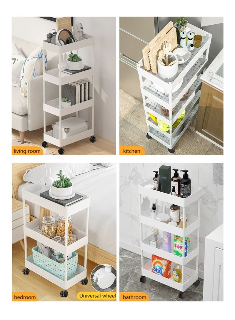 Removable crevice storage rack-4 layers narrow black - Image 3