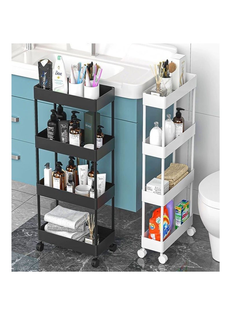 Removable crevice storage rack-4 layers narrow black - Image 5