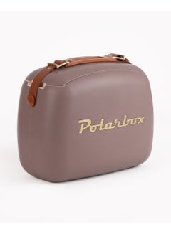 Polarbox Polarbox® Retro Cooler Bag Mauve/Gold Urban 6L - Rigid Thermal Insulated Lunch Bag with 2 storage boxes - Outdoor Beach Picnic, Travel, Food & School - Polypropylene Portable Storage Convertible Lid  - Image 3