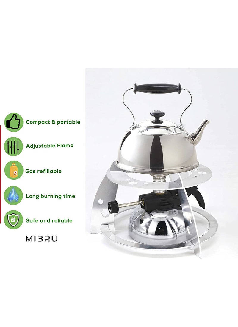 MIBRU - Mini Tabletop Butane Gas Burner With Flame Head For Siphon Coffee Heater Maker Coffee Maker Mocha Pot Gas Stove - Image 1