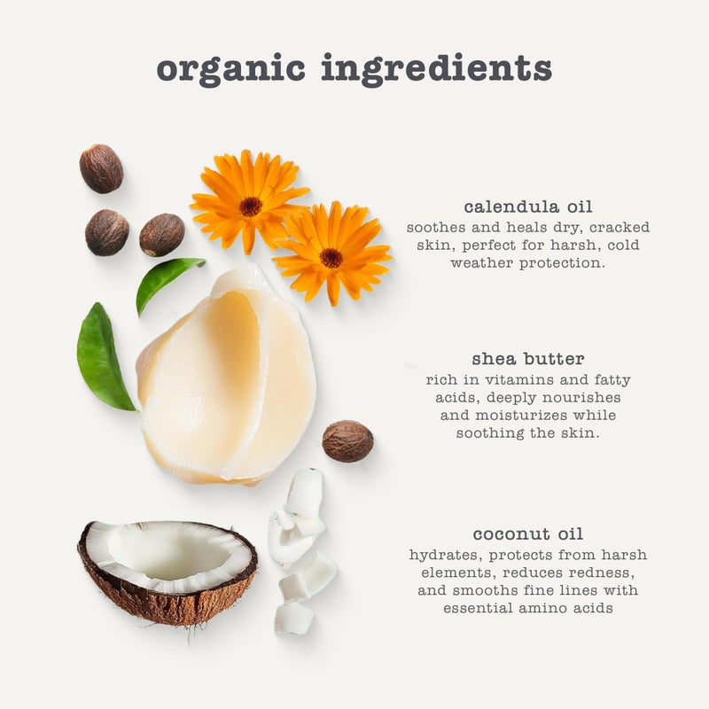 Erbaviva Organic Lip & Cheek Balm â€“ Moisturizing Stick for Baby & Adults | USDA Organic, Shea Butter & Calendula for Dry, Chapped Skin | Lip, Cheek & Hand Protection - Image 3