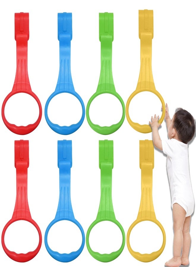 FOORAINDA Baby Pull Up Ring 8 Pack Babies Stand Up Learn to Walk Assistant Handle for Baby Playpen and Crib - Image 1