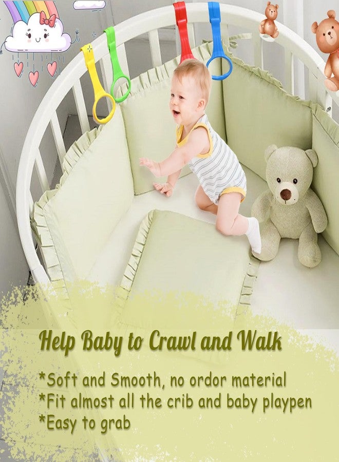 FOORAINDA Baby Pull Up Ring 8 Pack Babies Stand Up Learn to Walk Assistant Handle for Baby Playpen and Crib - Image 3