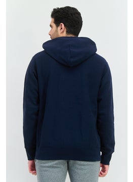 Champion Men Sportswear Fit Long Sleeve Outdoor Sweatshirts, Navy  - Image 3